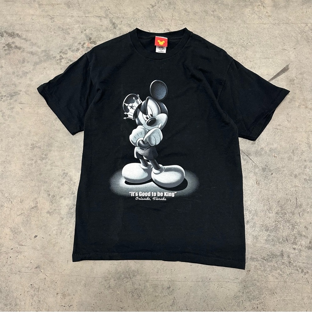 Y2K Mickey Mouse Gangsta Tee Large‎